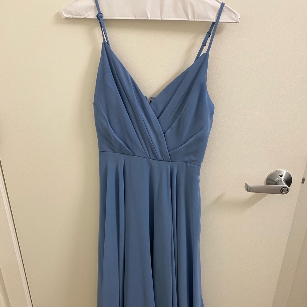 Lulu’s blue full length dress